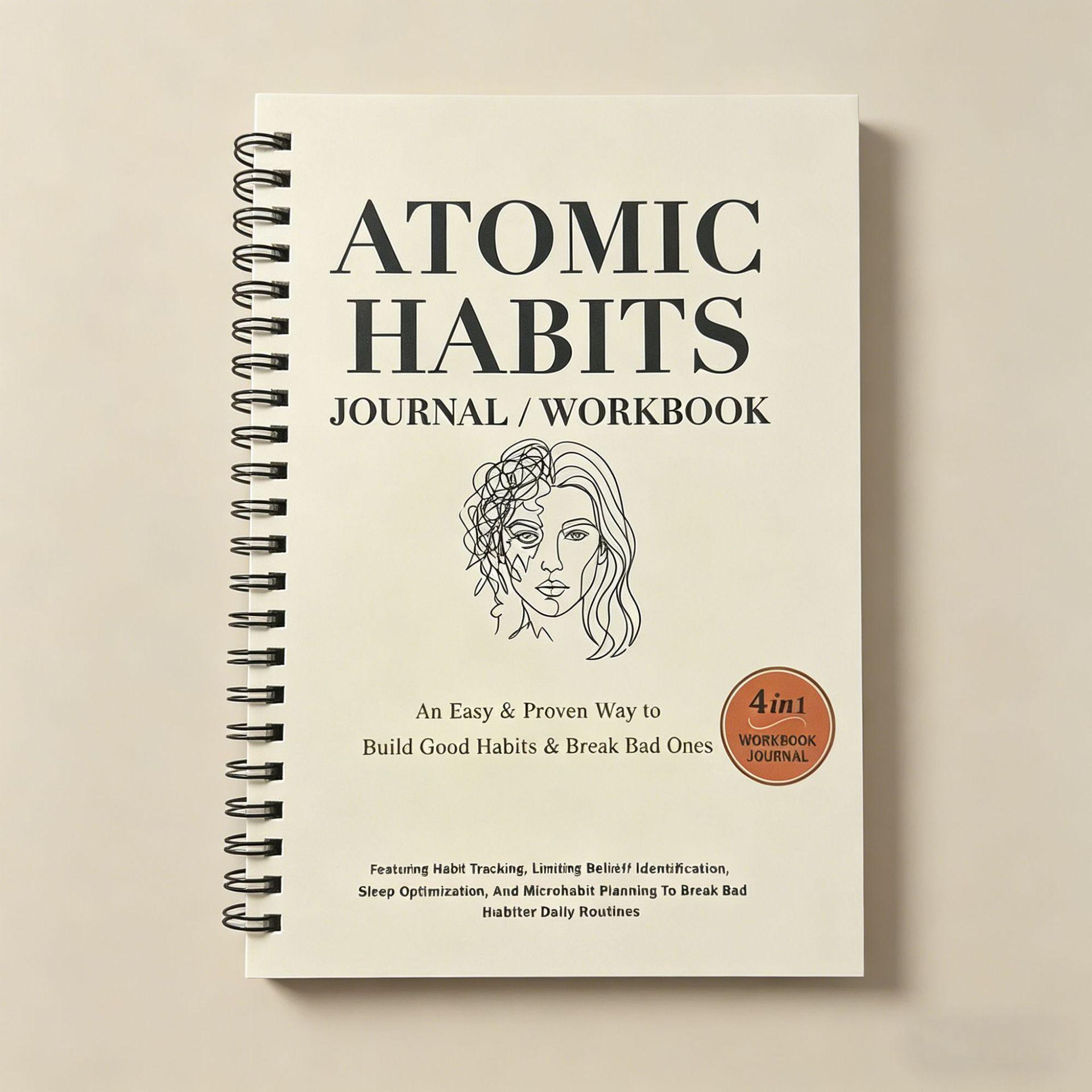 Atomic Habits Journal: Good Habits Workbook & Log Manual Notebook