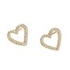 Luxury-luxurious Style Heart-shaped Earrings, Mini Earrings, Fashionable, Niche, Versatile, High-end Ear Jewelry for Women