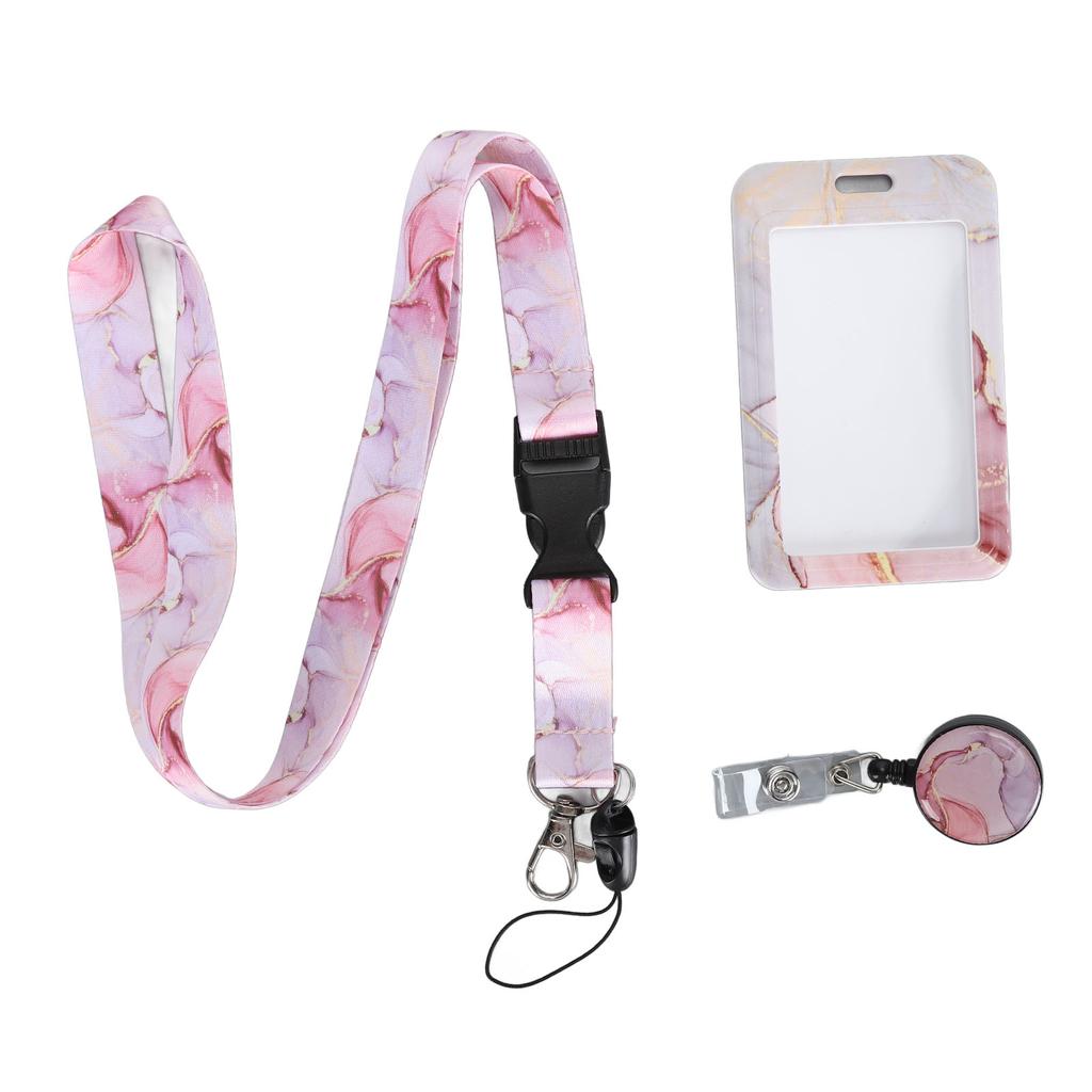 Ausweishalter mit abreißbarem Schlüsselbanddruck Vertikaler einziehbarer Ausweis mit Cliprolle für