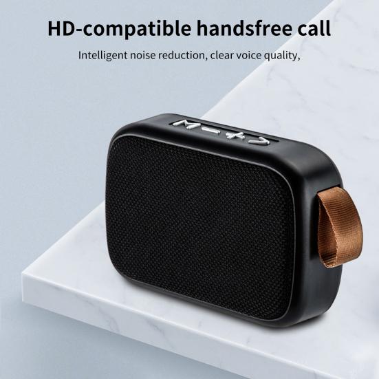 G2 Sound Box Subwoofer Support U Disk TF Card ABS Bluetooth-compatible4.2 HiFi Travel Speaker for Listening to Music