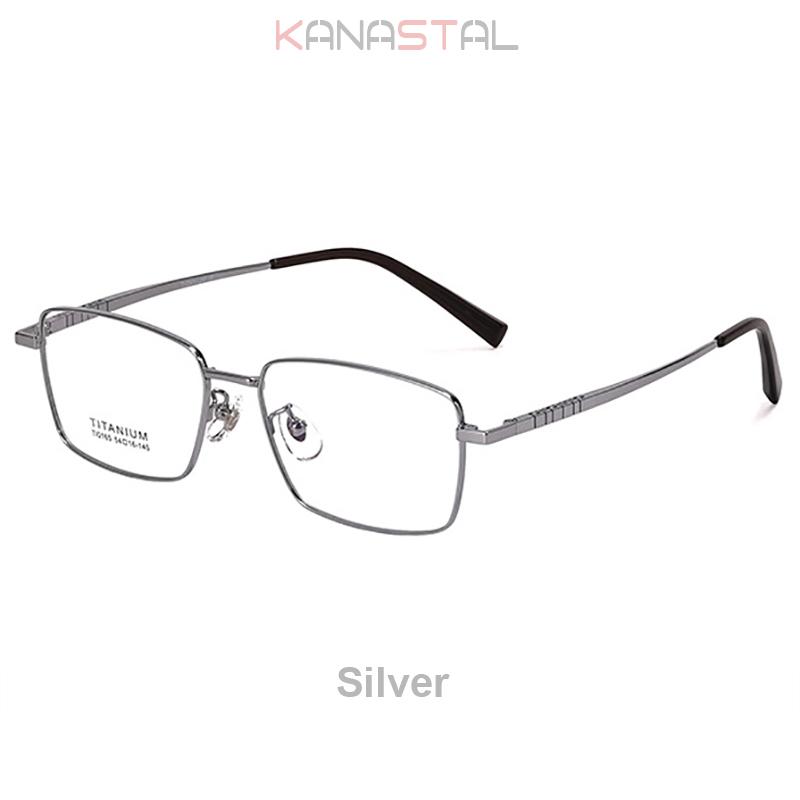 Men Pure Titanium Business Eyeglasses Frame Anti Radiation Lenses Women Square Glasses Prescription Myopia Reading Eyewear Frame