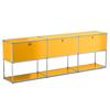 Modern Storage Cabinet Stainless Metal Organizer TV Stand Cabinet for Living Room and Home Office Furniture