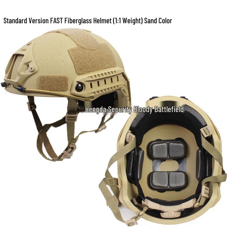 CE Certified Tiger Stripe Tactical FAST Helmet - Fiberglass, Anti-Riot, 1.5KG