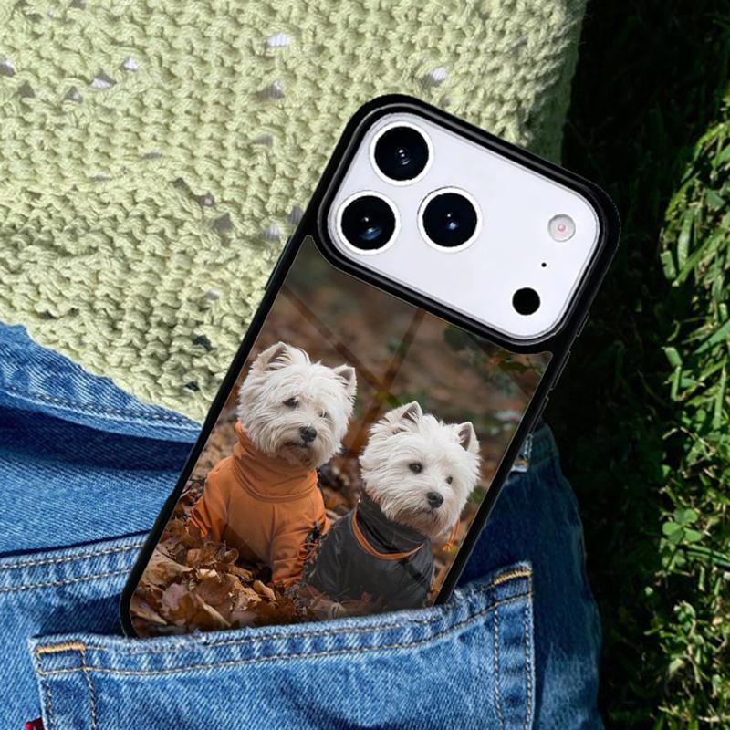 Maltese West Highland Terrier Dog Mobile Phone Case Compatible with IPhone 17 16 15 14 13 12 11Pro Max 17 Air Cover