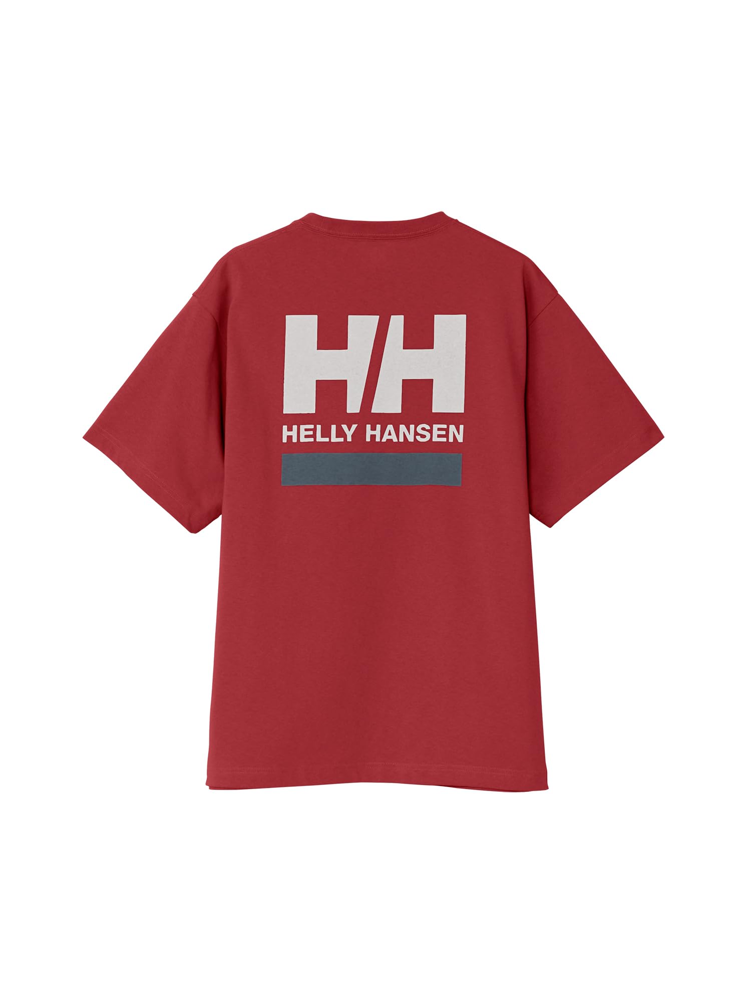 

Helly Hansen HM62586 Short Sleeve T-Shirt with Line Back Print Logo, Unisex, Brick Red, XL