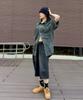 BLOND9 [Set] Pocket Half Denim Shirt + Bermuda Shorts Set