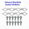 LS MLS Exhaust Manifold Header Gasket Pair W/Bolts for Chevy GMC 4.8 5.3 6.0L 1998-2016 551696, 12617944