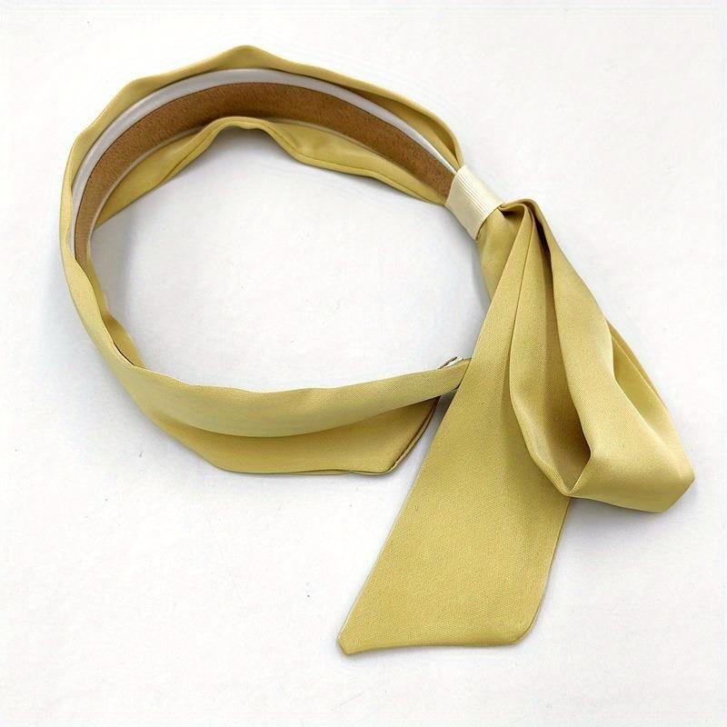 

New Elegant Solid Ribbon Hairband for Women Girls Sweet Hair Ornament Headband Hair Hoop Fashion Hair Accessories Headband
