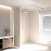 Set flexible Track Magnetic Folding Partition Curtain Bathroom Waterproof Arc-shaped Shower Curtain U-shaped Partition Curtain