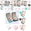 Portable Pu Small Jewelry Box Elegant And Compact Ideal Gift For Rings Earrings Necklaces White