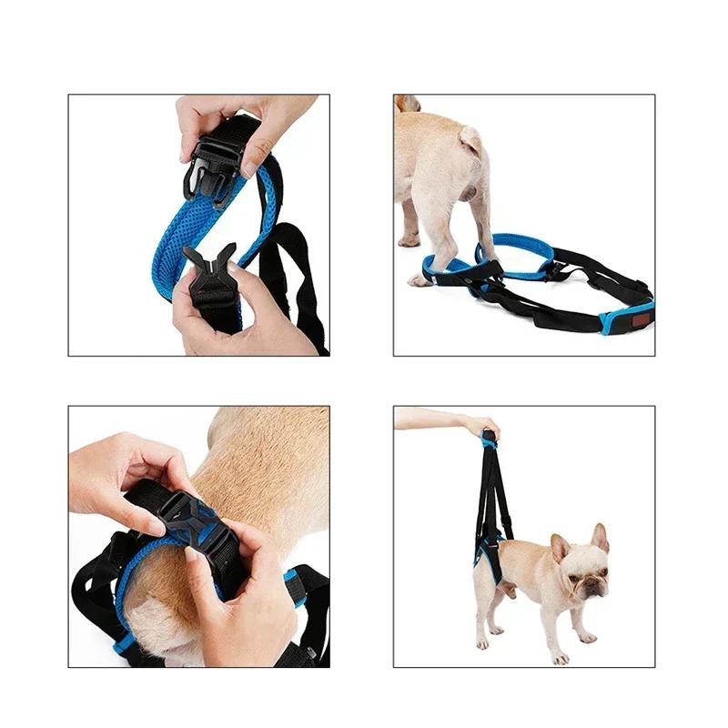 Adjustable Dog Lift Harness Pet Dogs Aid Assist Tool for Old Dogs Pet Support Sling for Back Legs Help Weak Legs Stand Up Down