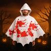 Goth Skeleton Cape Cloth Skull Bones Cloak Fashion Halloween Props  Adult