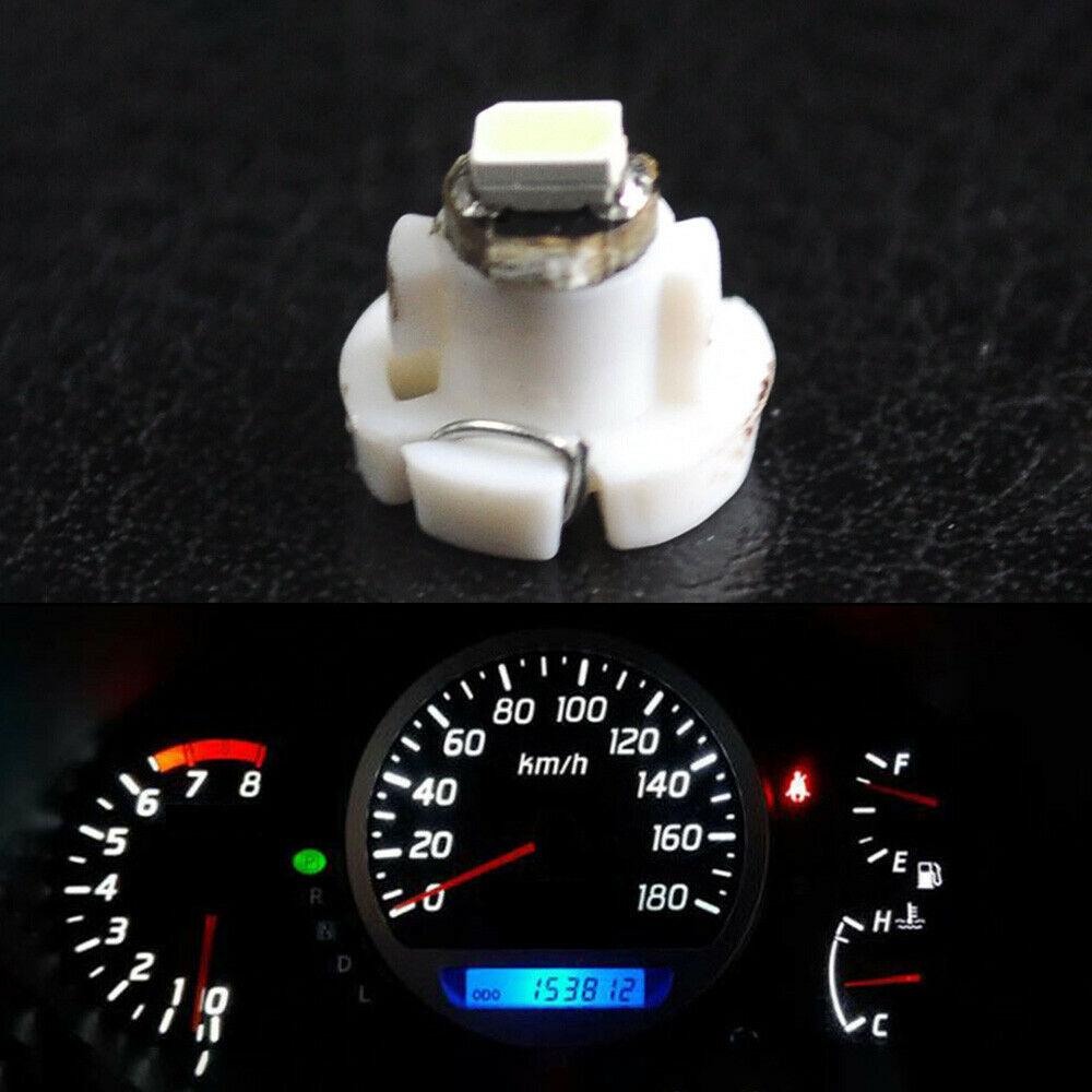 10x T4 T4.2 Neo Wedge 1-SMD LED Cluster Instrument Dash Climate Bulbs White Car Tuning Interior Parts Accessories Products