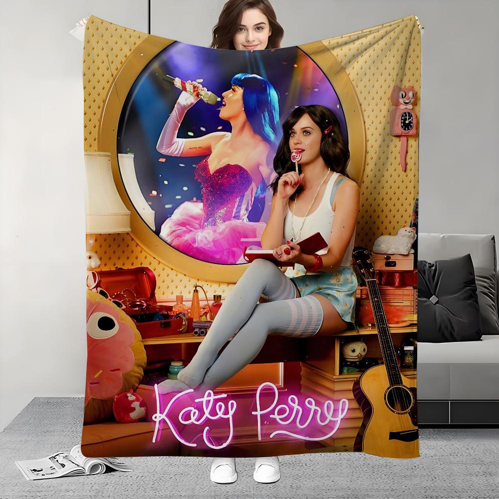 Singer K-Katy P-Perry bandaids Hot Album Blanket Design Lightweight For Dorms, Naps, Living Room, Office,Sofa,All-Season