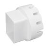 Downspout Adapter Plastic Drain Adapter Replacement Downpipe Converter Connector with Screws White