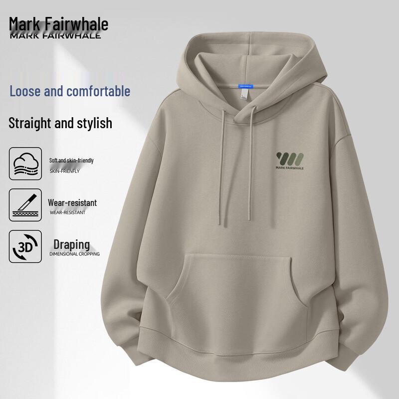 Mark Fairwhale Men's Hooded American Retro Loose Sweatshirt