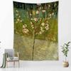 Idyllic Forest Cabin Tapestry Wall Hanging Bohemian Psychedelic Mystery Van Gogh Oil Painting Bedroom Decor