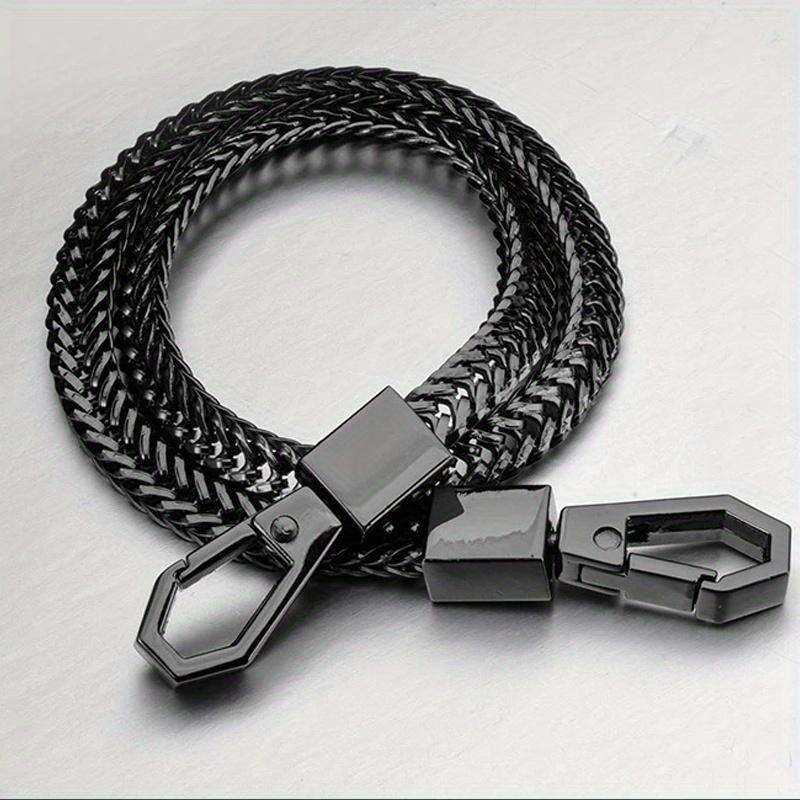 

Durable Key Chains Long Metal Wallet Belt Rock Punk Trousers Hipster Pant Jean Keychain Clip Anti-lost Keyring for Men золотий