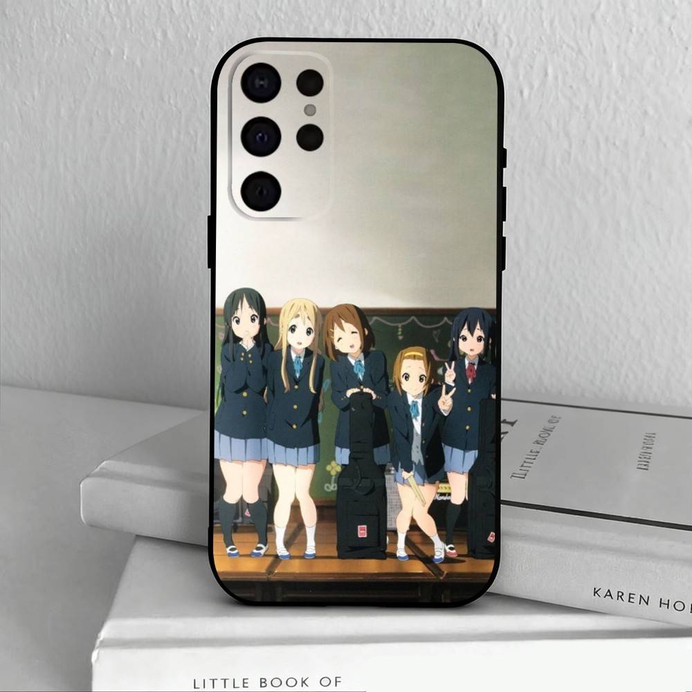 K-K-ON M-Music G-Girls   Phone Case For Samsung S25,24,23,22,30,21,10,9,Ultra,Plus,Lite,FE,4,5 G Soft Black Case