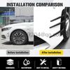 2pcs Universal Car Shark Gills Side Fender Vent Air Wing Cover Trim Cover Glossy BlackCarbon Fiber Auto Body Decorativer Sticker