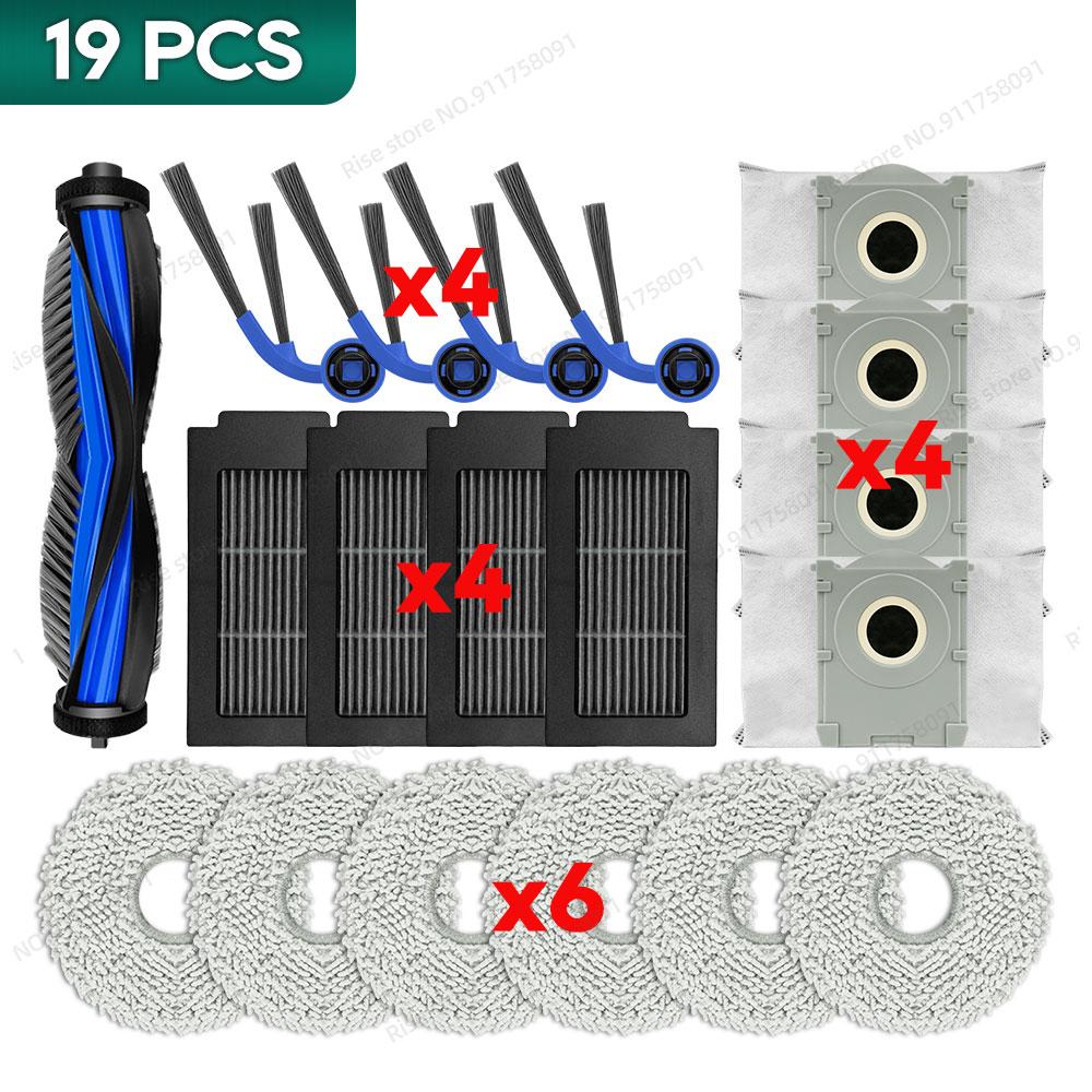 Compatible for Ecovacs T30C / T30C Omni  Accessories Main Brush Hepa Filter Mop Cloth Dust Bag, Not for T30C Pro Omni