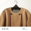 ELLE Women's Merino Wool Cashmere Blend Long Coat