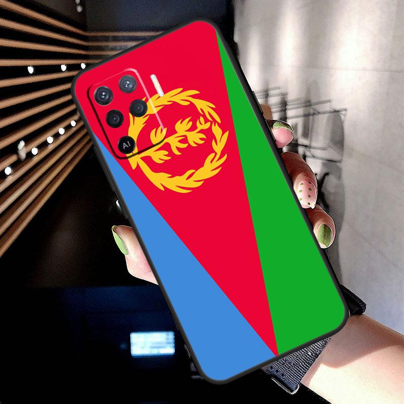 Eritrea Flag Case For Oppo A74 A54 A94 A80 A60 A40 A18 A38 A58 A78 A98 A96 A76 A16 A15 A17 A57 A77 A5 Pro