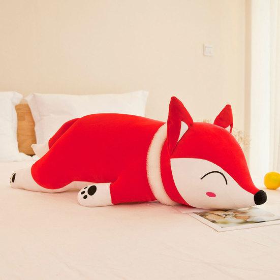 35/50/60cm Cute Simulation Fox Soft Stuffed Plush Toy Sleeping Doll Home Pillow