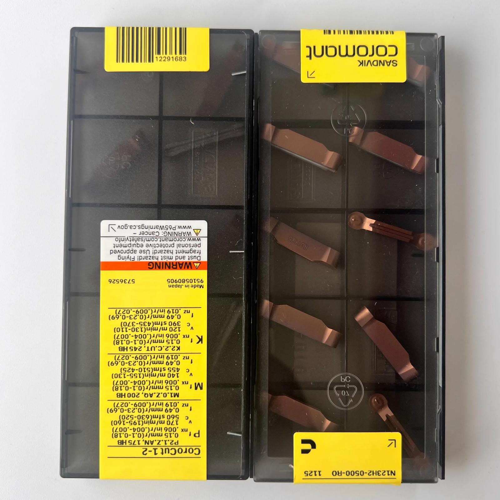 

SANDVIK / N123H2-0500-RO 1125 / Industrial indexable Carbide Inserts 10 Pcs