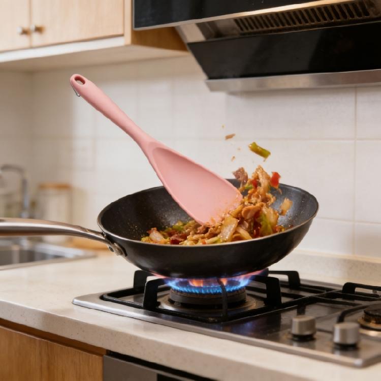 Soft Touch Silicone Duckbill Spatula for Nonstick Cookware Heat Resistant Stirring Spoon Multipurpose Kitchen Gadget
