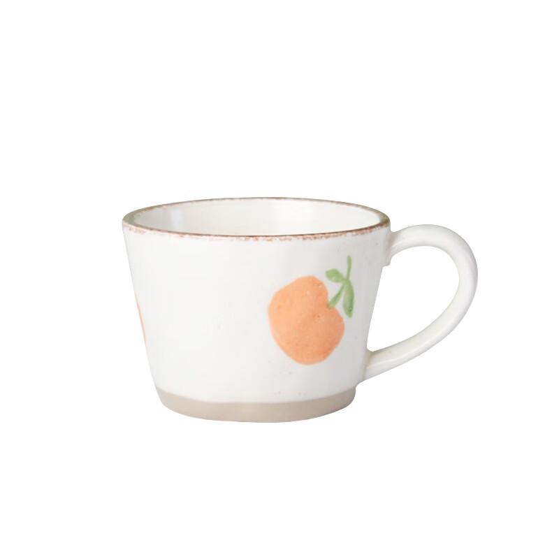 Duoli Orange Apple Ceramic Coffee Mug Set