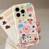 Dopamine Love Puppy for IPhone 16 Phone Case for IPhone 17 Mirror Stand 15promax