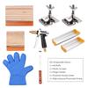 58PCS Screen Printing Starter Kit Hinge Clamp High-pressure Pneumatic Pump Gloves Emulsion Scoop Coater Basic Tools for   Handcraft