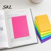 Bright Color Stickies 6 Pcs Lined Stick Notes, 6x4in Ruled Self-Stick Pads, 45 Sheets/Pad Colorful Work Efficiency Notes Adhesive Sticking Memo