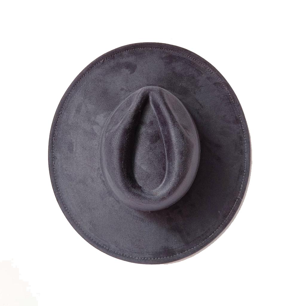 For Burning Vegan Suede Fedora Rancher Hats Blank Hats Multicolor Heart Shaped Top 9.5Cm Brim Unisex Jazz Hat Church Hat