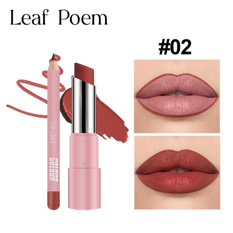 Lipliner Pencil Lipstick Set Matte Nude Red Contour Tint Lipstick Long Lasting Non-stick Cup Lipliner Makeup Lip Stain