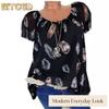 Women's Fashion Casual Short Sleeve V Neck Blouses & Shirts