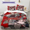 Gachiakuta Pattern Bedding,Quilt Set Quilt Cover Pillowcase Home Birthday Gift (1 * duvet cover + 2 * pillowcase, without core)