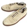 90s USA Made Vintage/COVE SHOE COMPANY/Suede Leather White Bucks Shoes/6.5D/24.5/Beige/Vibram Sole
