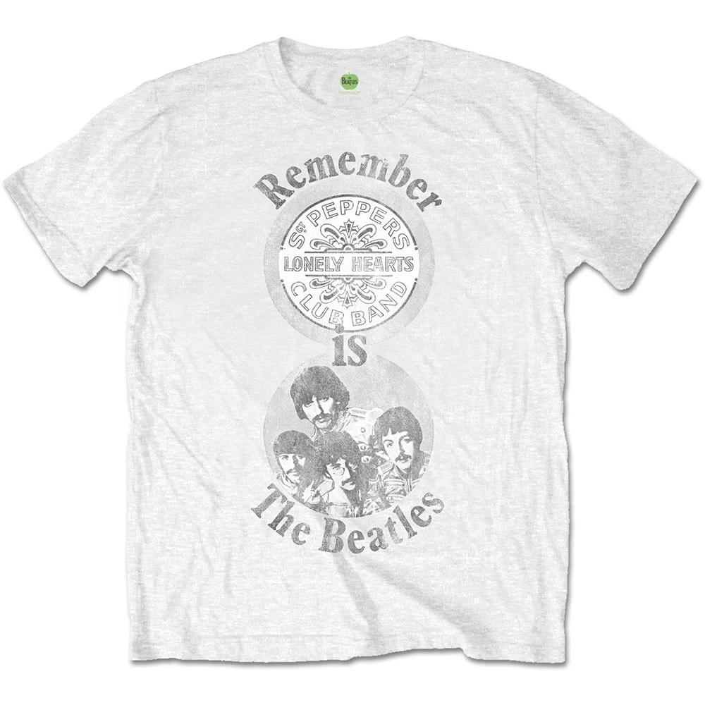 Белая футболка мужская унисекс The Beatles Remember Official S