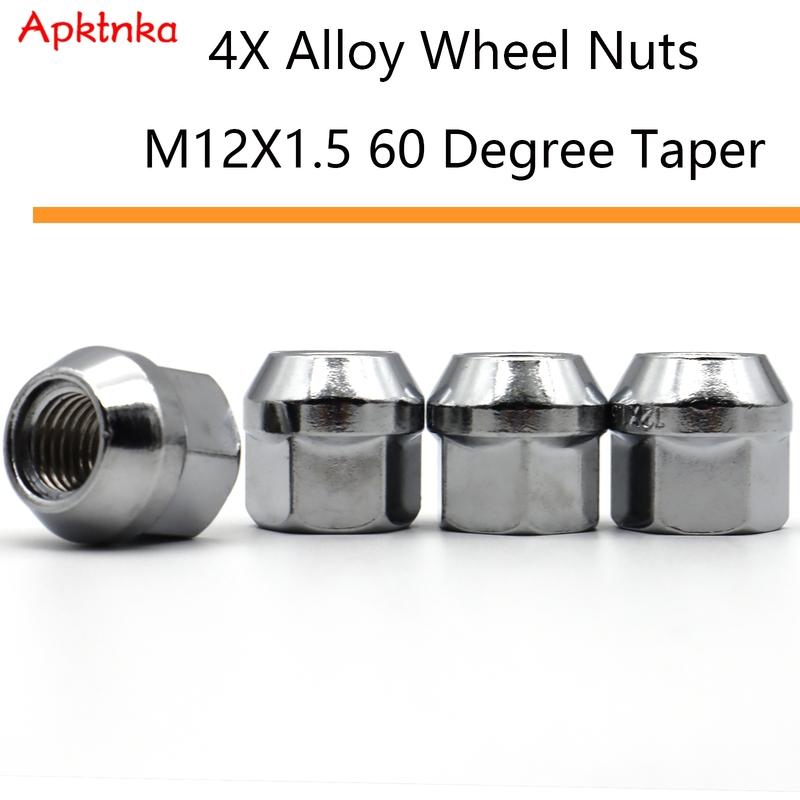 4x Car Wheel Lug Bolts Nuts M12x1.5 19mm Tire Parts For Ford C-Max Cougar Ecosport Focus Mondeo Fiesta Transit Connect KA Kuga