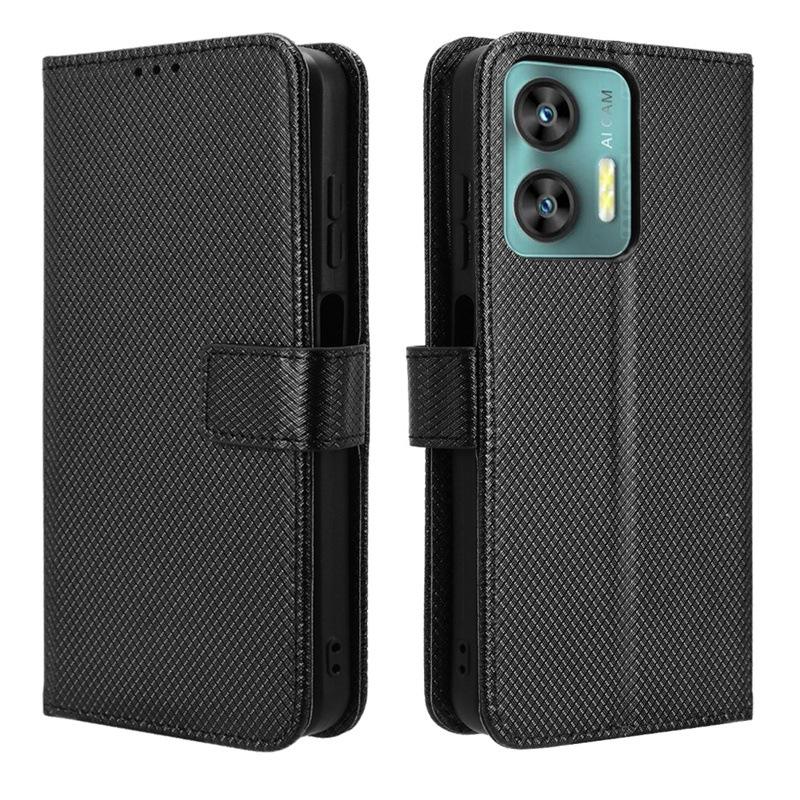 Leather Flip Cover for Oukitel C31/C35/C36/C37/C38 PU Leather Lanyard Flip Card Clip Protective Case