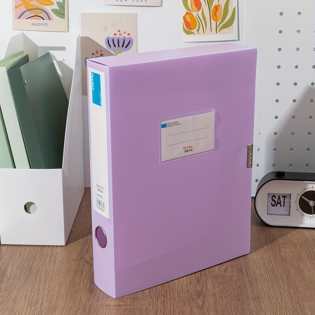 Morandi A4 File Folder for Accounting Vouchers, Document Storage Box, for Personnel And Financial Contracts, Office Supplies