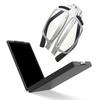 Premium Folding Reading Metal Square with Storage for Travel and Gunmetal [JO] Glasses, Ultra-Thin, Lightweight, Portable, Frame, Unisex, Ultra-Thin