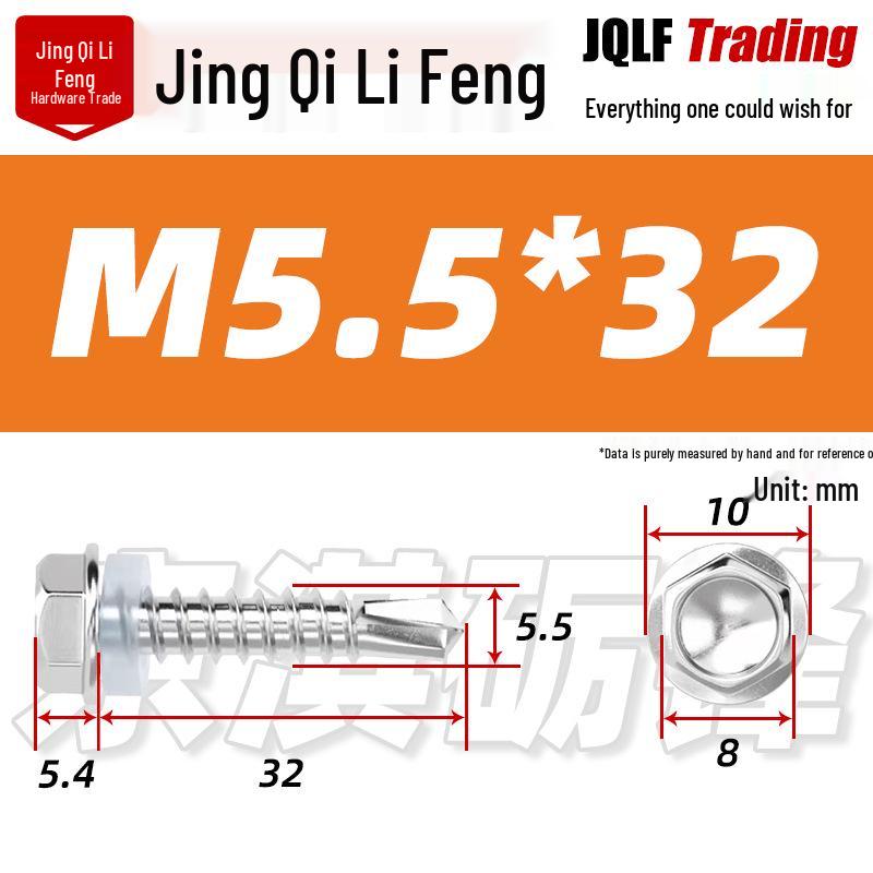 Stainless Steel 410 Hex Self-Drilling Screws for Color Steel Tiles