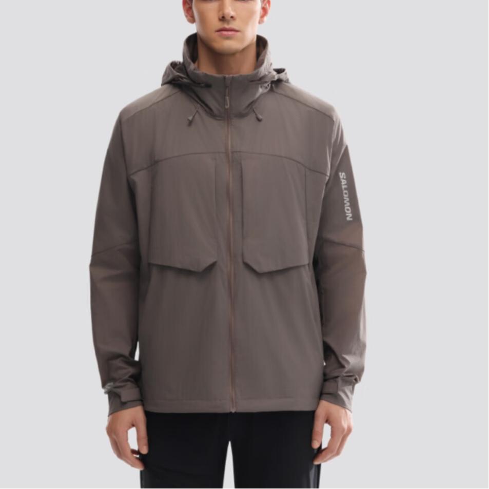SALOMON Dual Aura Lt Uv Jacket Unisex Jacket Iron-Gray C27137