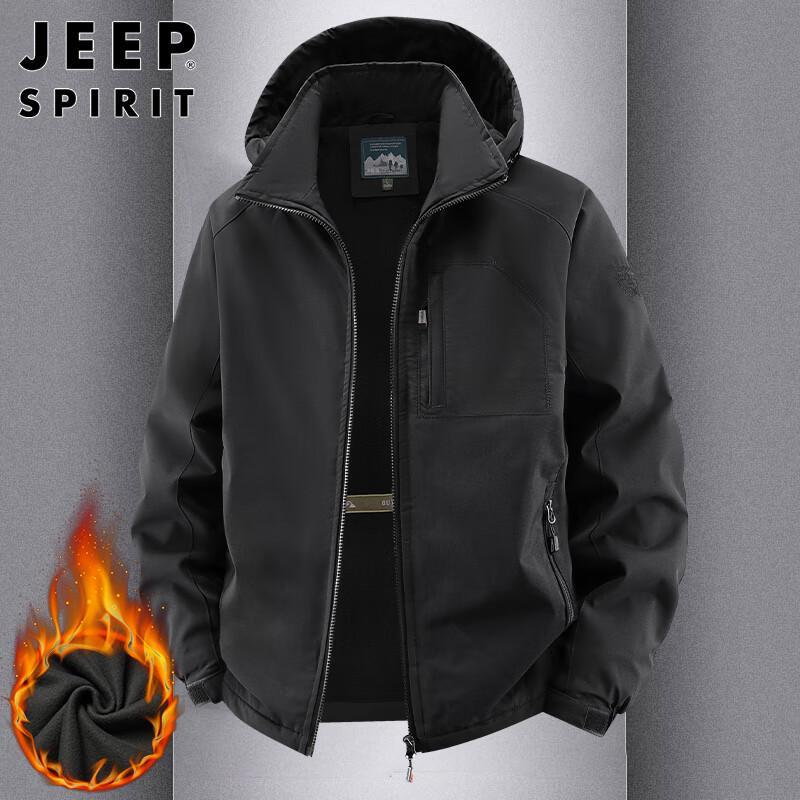 JEEP SPIRIT Men's Hooded Casual Jacket