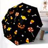 1pc Halloween Candy Automatic Open/Close Umbrella with One Touch Button,, Windproof Design   Lightweight Portable Umbrella for Women & Men6054