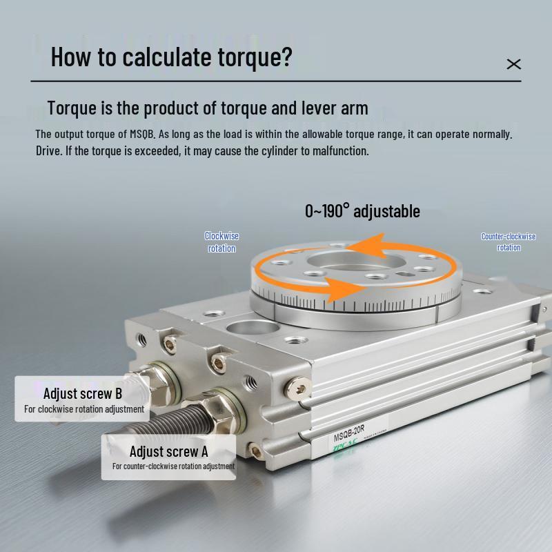Yundu MSQB Pneumatic Rotary Swing Cylinder