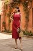 Red Muse Slit Dress